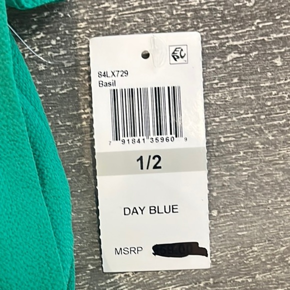 New B. Darlin Size 1/2 Vibrant Green Spaghetti Strap Mini Dress - Picture 11 of 11